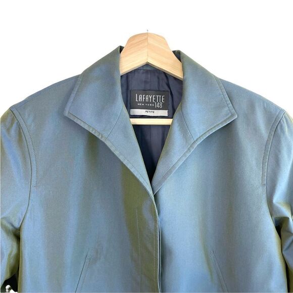 Lafayette New York 148 Silk Blend Holographic Blazer - Picture 2 of 9